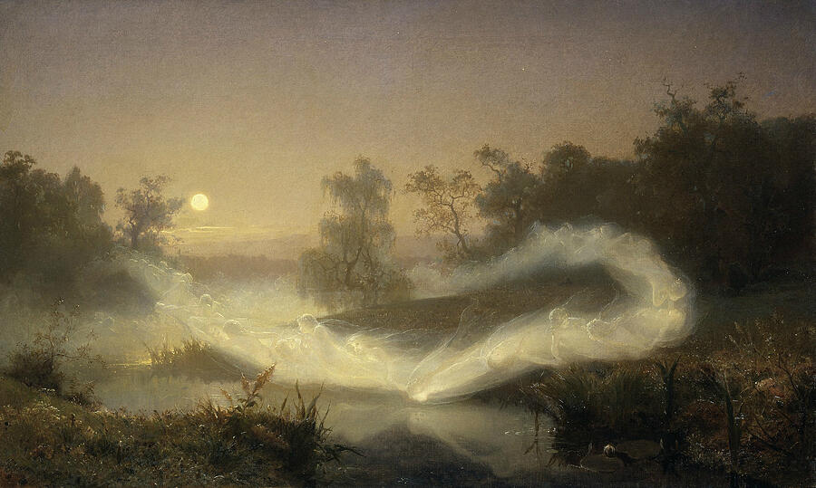 Dancing Fairies, from 1866 Painting by August Malmstrom Dancing Fairies, from 1866 Painting by August Malmstrom