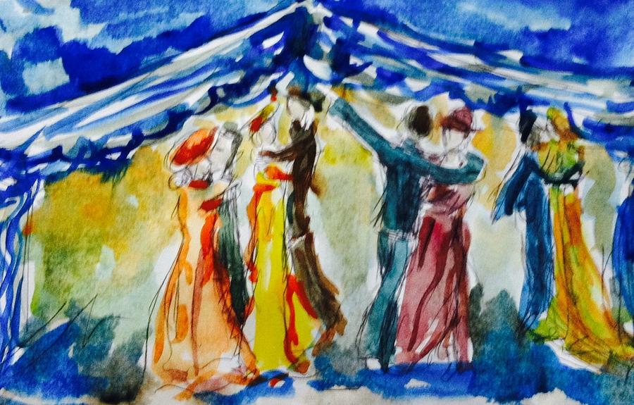 Dancing party #1 Painting by Hae Kim