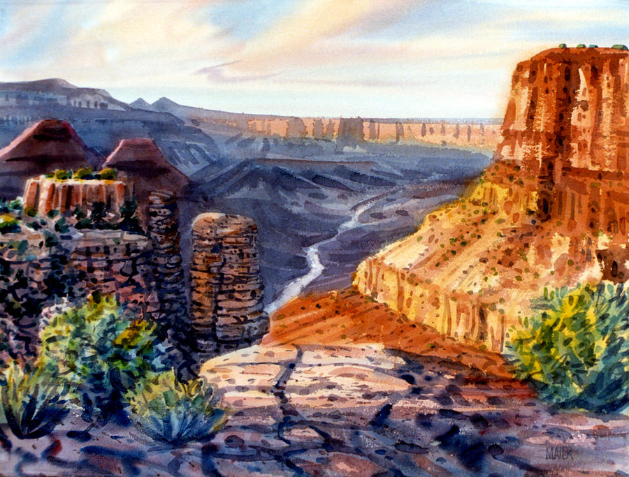 Grand Canyon National Park Painting - Dancing Rock #1 by Donald Maier