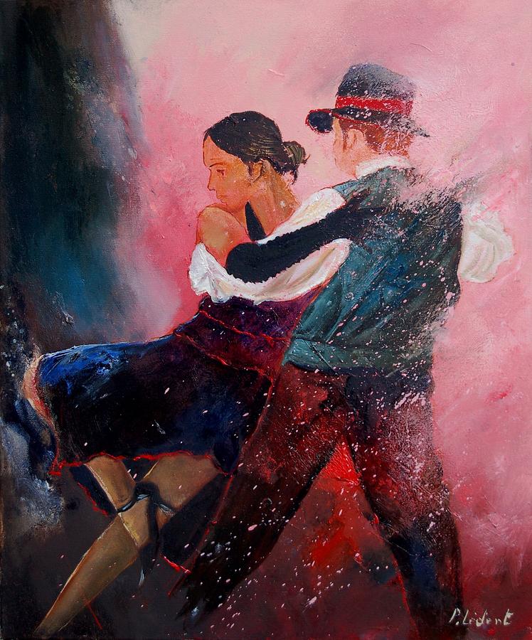 Dancing tango #3 Painting by Pol Ledent