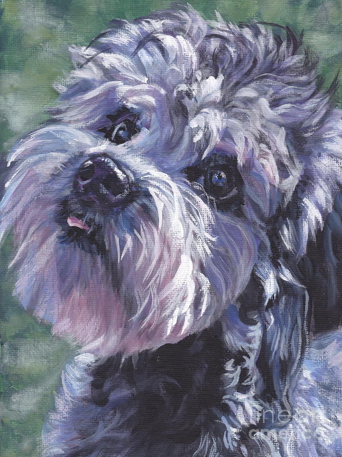 Dandie Dinmont Terrier #1 Painting by Lee Ann Shepard