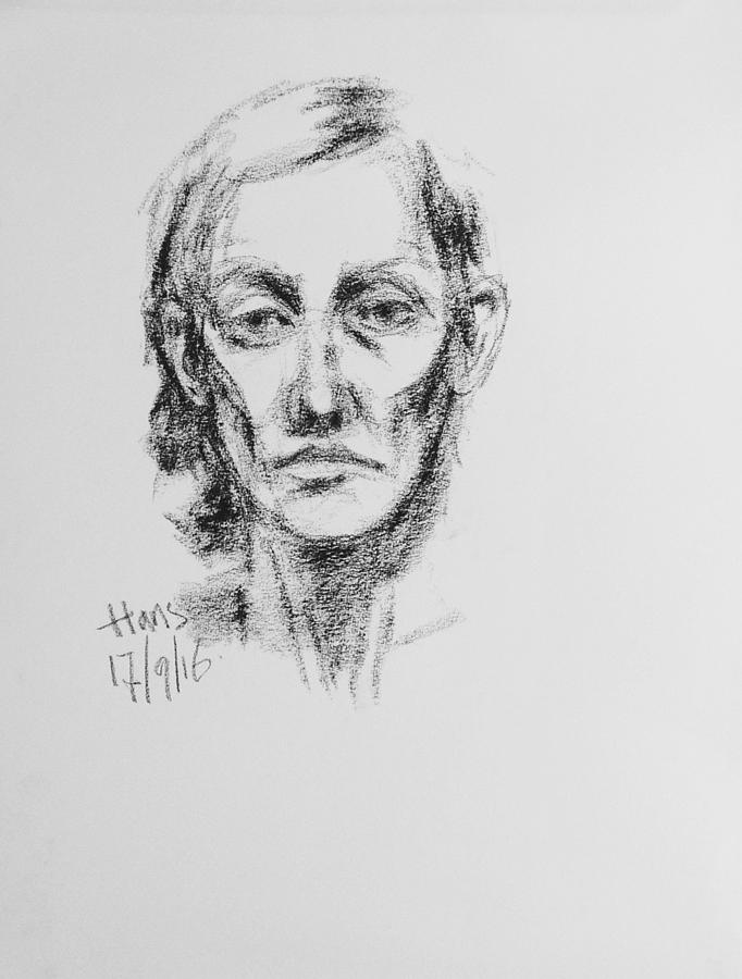 Danielle Drawing by Hans Van Weerd - Fine Art America