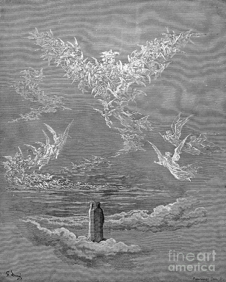 Paradise #2 Drawing by Gustave Dore