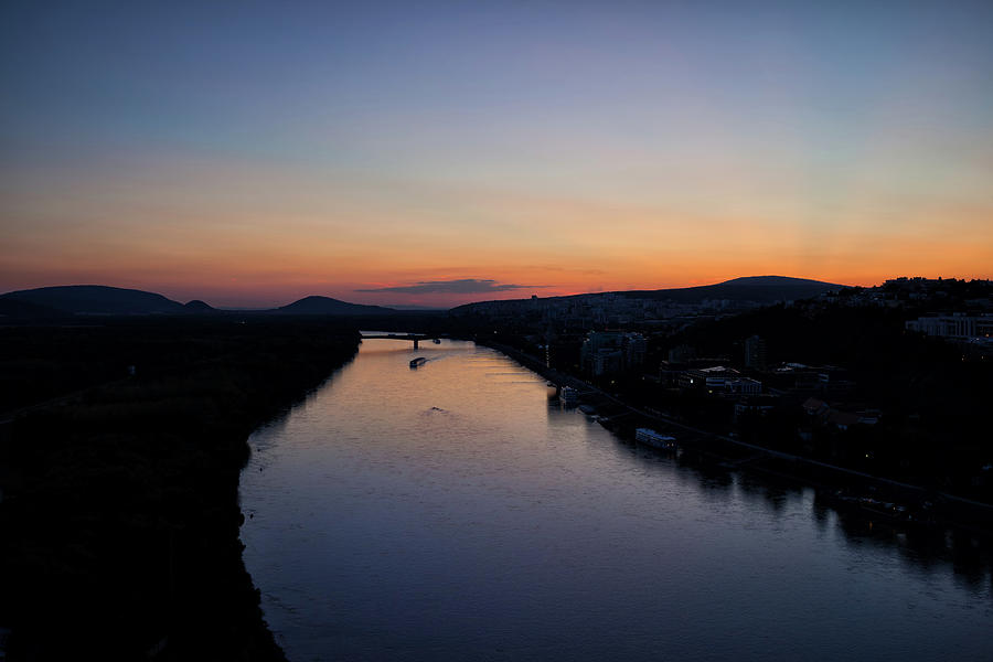 Danube River at Twilight #1 Photograph by Artur Bogacki