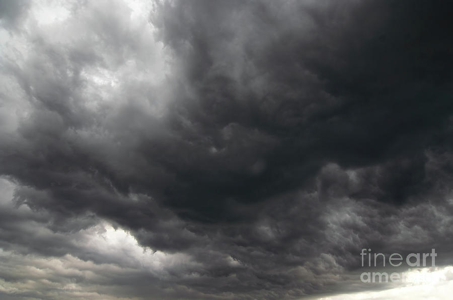Dark rainy clouds #1 Photograph by Michal Boubin