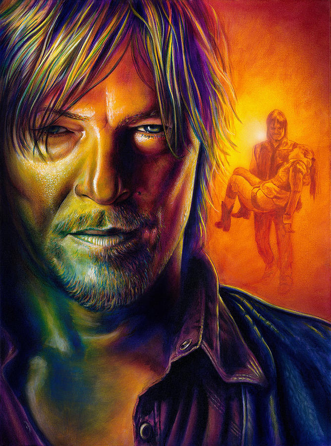 Dixon Painting - Daryl Dixon #1 by Scott Spillman