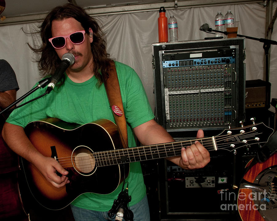 Dave Bruzza with Greensky Bluegrass at Bonnaroo Music Festival #2 Photograph by David Oppenheimer