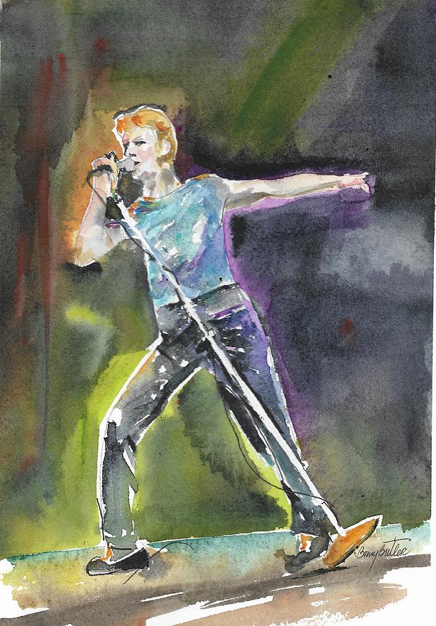 David BOWIE #1 Painting by Bonny Butler
