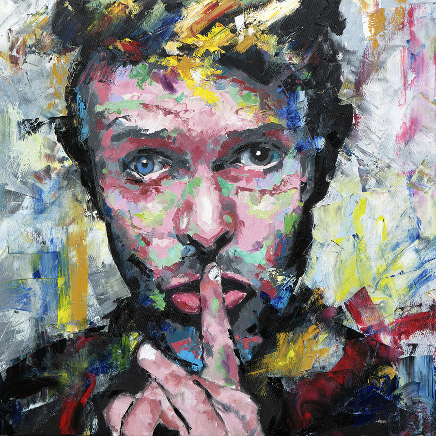 Abstract Painting - David Bowie IV by Richard Day