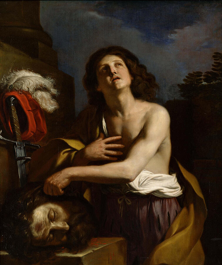 David with the Head of Goliath #2 Photograph by Guercino