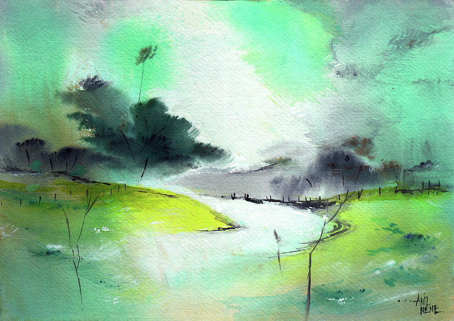 Dawn #1 Painting by Anil Nene
