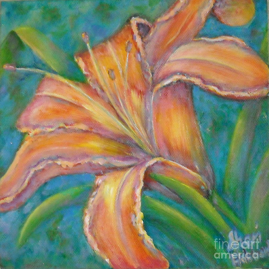 Lily Painting - Day Lily  #1 by Sheri Hubbard