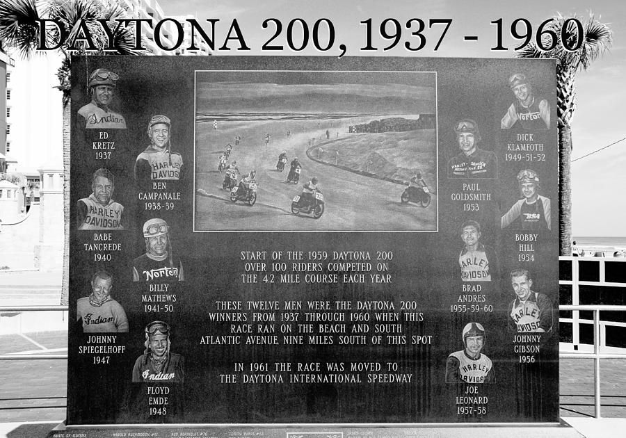 Daytona 200 plaque  #1 Photograph by David Lee Thompson