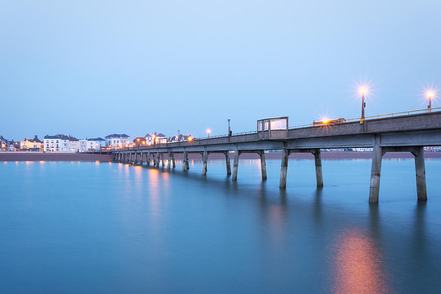 Sunset Photograph - Deal Pier #1 by Ian Hufton