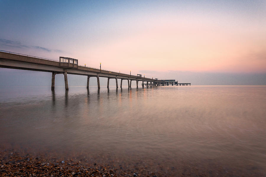 Sunset Photograph - Deal Pier Sunrise #1 by Ian Hufton