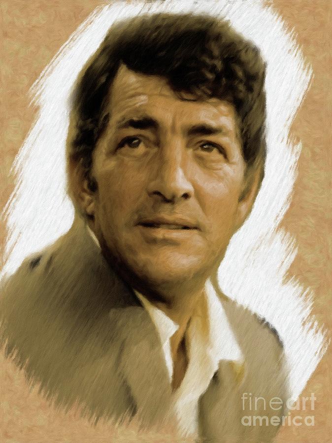 Rat Pack Painting - Dean Martin, actor, crooner #1 by Esoterica Art Agency