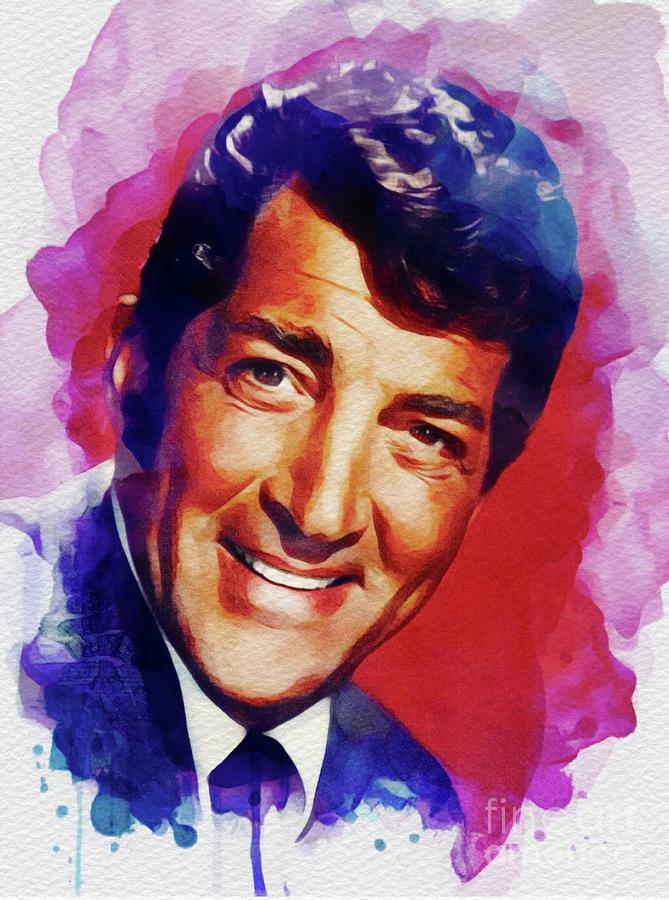 Rat Pack Painting - Dean Martin, Hollywood Legend #1 by Esoterica Art Agency