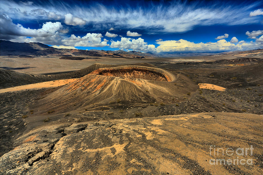Death Valley Volcanic Landscape #1 Photograph by Adam Jewell