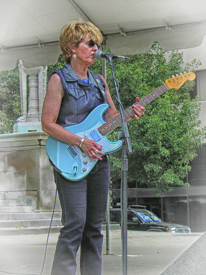 Debbie Davies at MotoFest #1 Photograph by Mike Martin