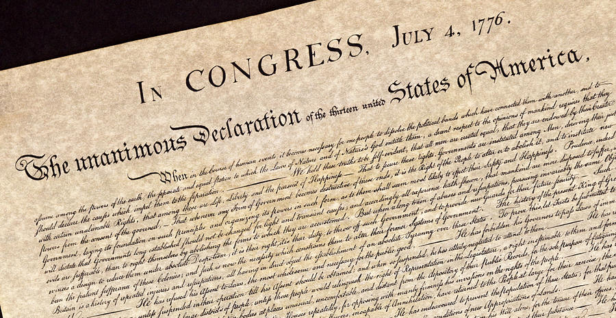 Declaration of Independence #2 Photograph by Jack R Perry