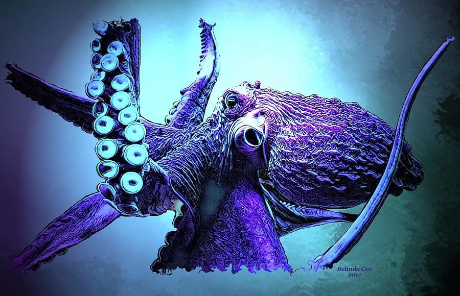 Deep Sea Giant Octopus #1 Digital Art by Artful Oasis