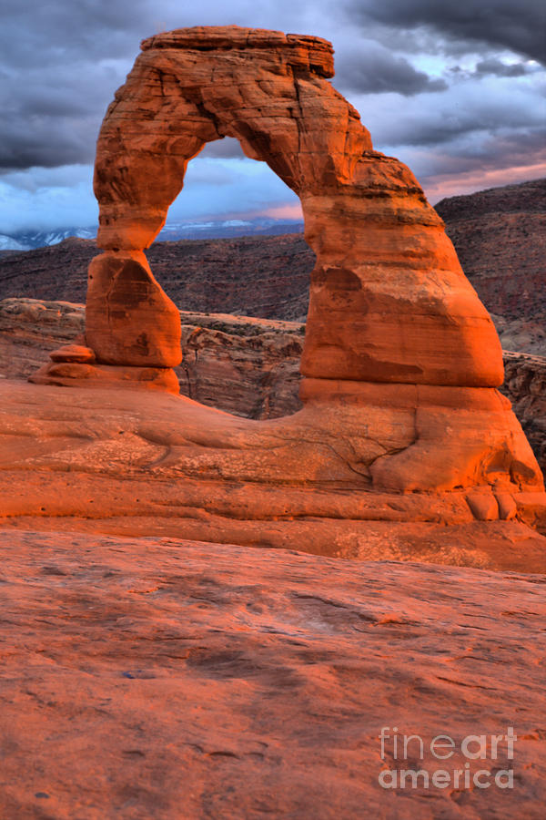 Delicate Arch Portrait #1 Photograph by Adam Jewell