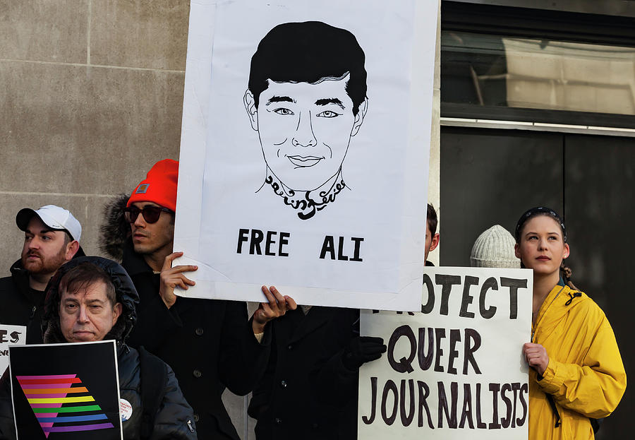 Demonstration for Ali Feruz NYC  1_9_2018 #1 Photograph by Robert Ullmann