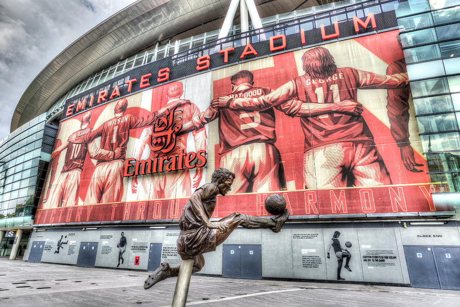 Dennis Bergkamp Statue Emirates Stadium #2 Photograph by David Pyatt