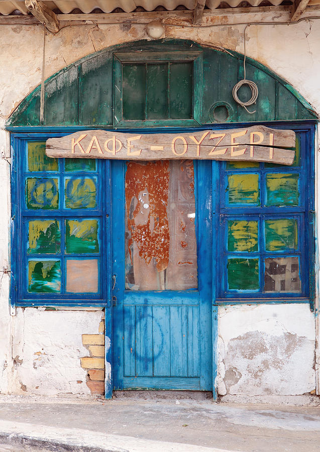 Derelict Greek cafe-ouzeri #1 Photograph by Paul Cowan