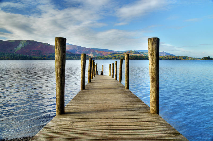 Derwent Water Pier Photograph by Sarah Couzens | Fine Art America