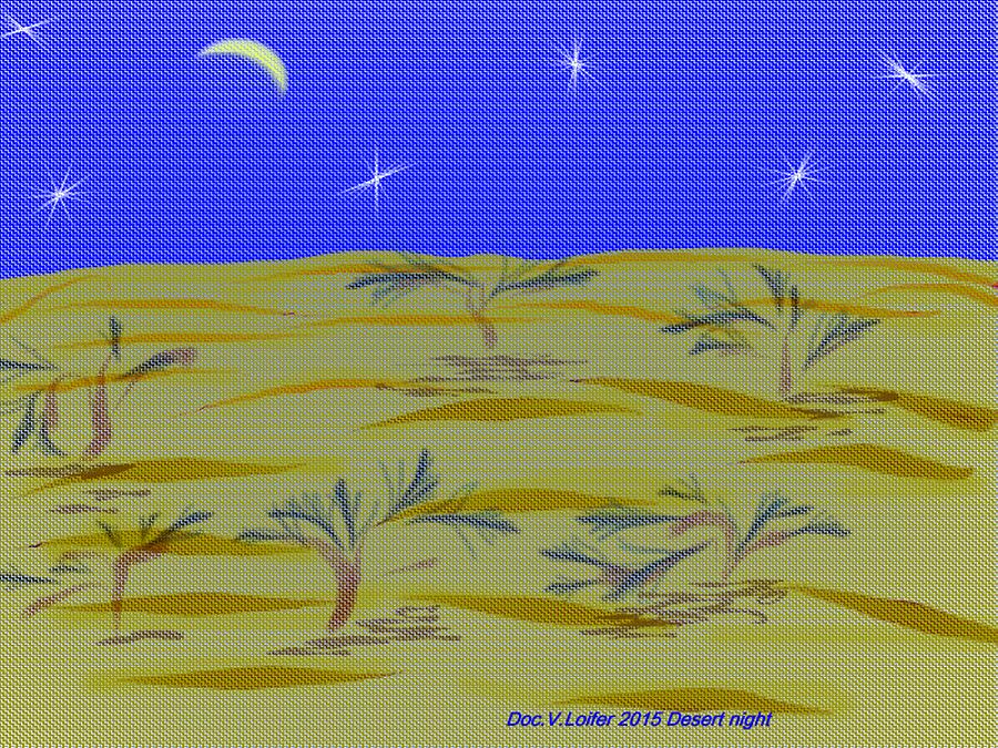 Desert night #1 Digital Art by Dr Loifer Vladimir