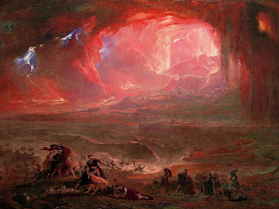 Destruction Of Pompeii And Herculaneum Painting by John Martin