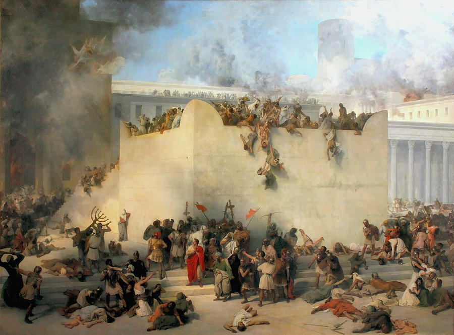 Destruction of the Temple of Jerusalem #1 Photograph by Francesco Hayez