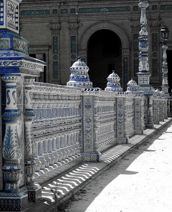 Details in Blue from Seville #1 Photograph by AM FineArtPrints