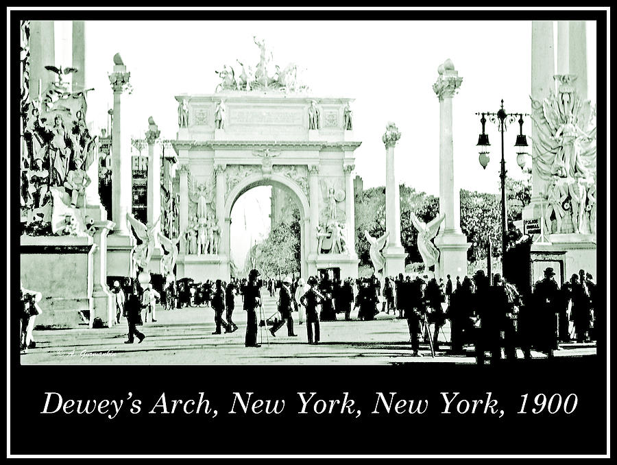 Deweys Arch, New York, 1900, Vintage Photograph #5 Photograph by A Macarthur Gurmankin