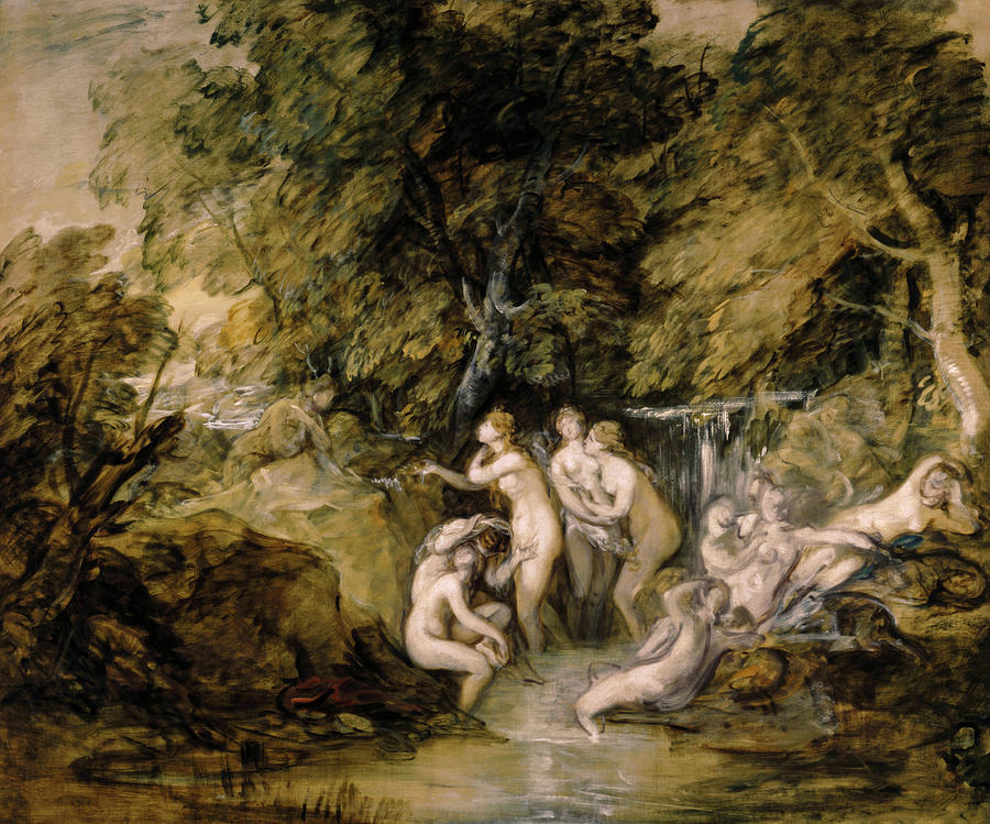 Diana and Actaeon #2 Painting by Thomas Gainsborough