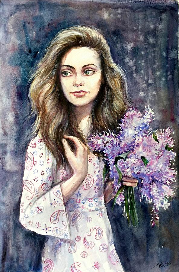 Diana #1 Painting by Katerina Kovatcheva