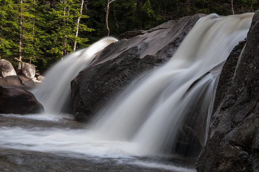 Dianas Baths Waterfalls in Bartlett, New Hampshire Photograph by Brenda Jacobs