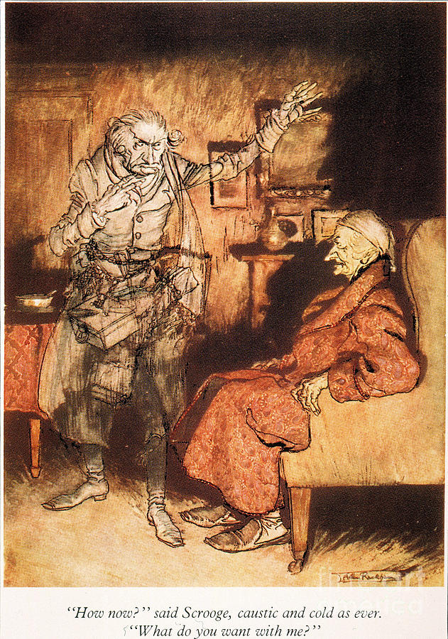 Dickens A Christmas Carol #6 Painting by Granger