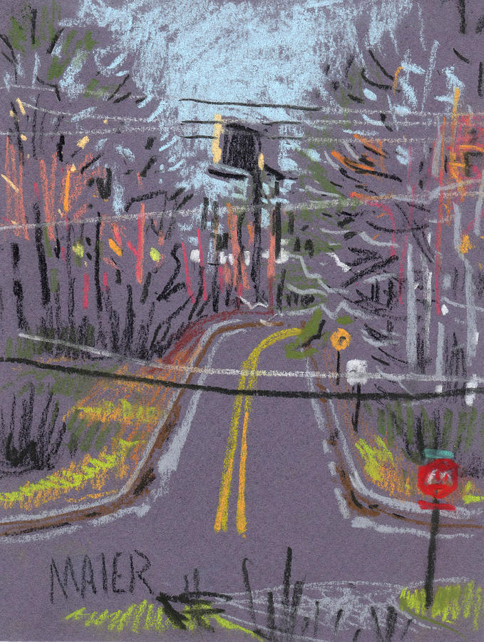 Road Drawing - Dickson Road II by Donald Maier