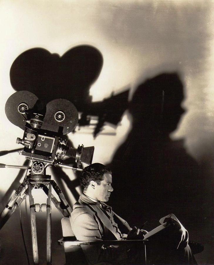 Director Frank Capra with cinematographer Joseph Walkers camera, c.1931-2014 #2 Photograph by David Lee Guss