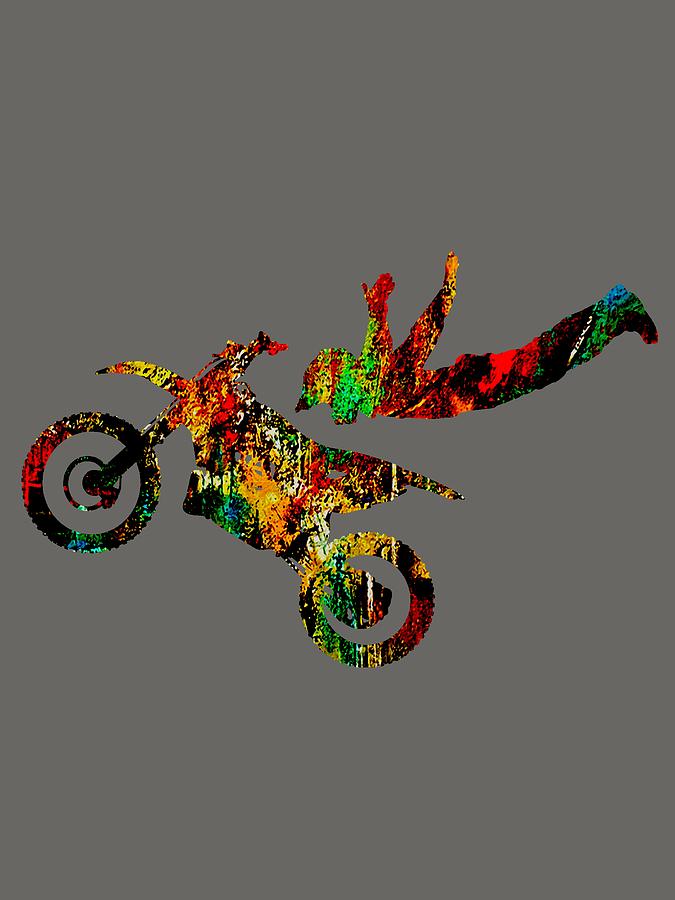 Dirt Bike Superman Collection #1 Mixed Media by Marvin Blaine