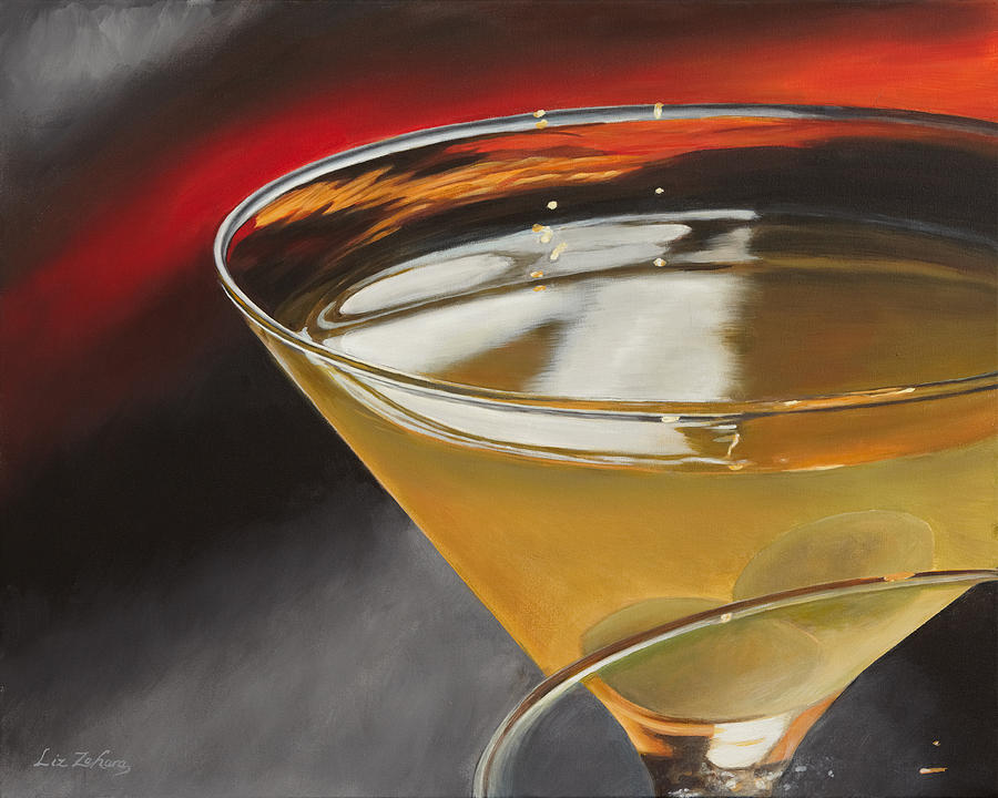 Dirty Martini #1 Painting by Liz Zahara