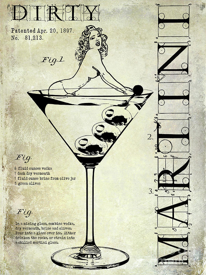 Dirty Martini Patent #1 Photograph by Jon Neidert