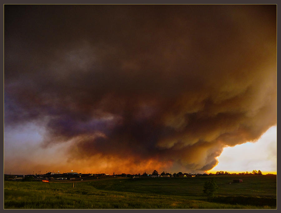 Distant Fires - Calhan Colorado Photograph by John Anderson