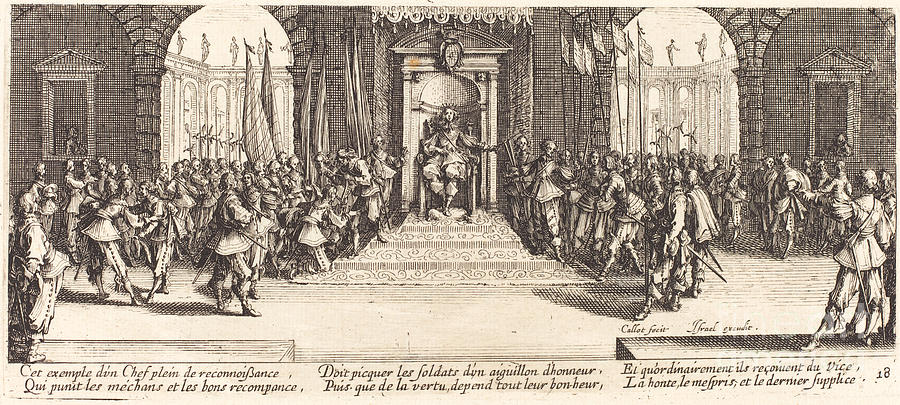 Distribution Of Rewards #1 Drawing by Jacques Callot