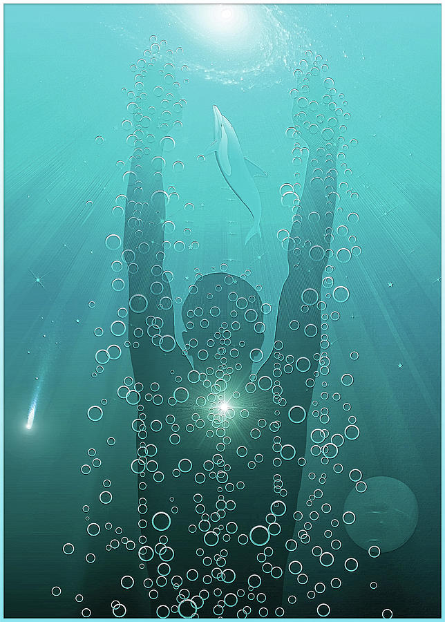Divine Diver #1 Digital Art by Harald Dastis