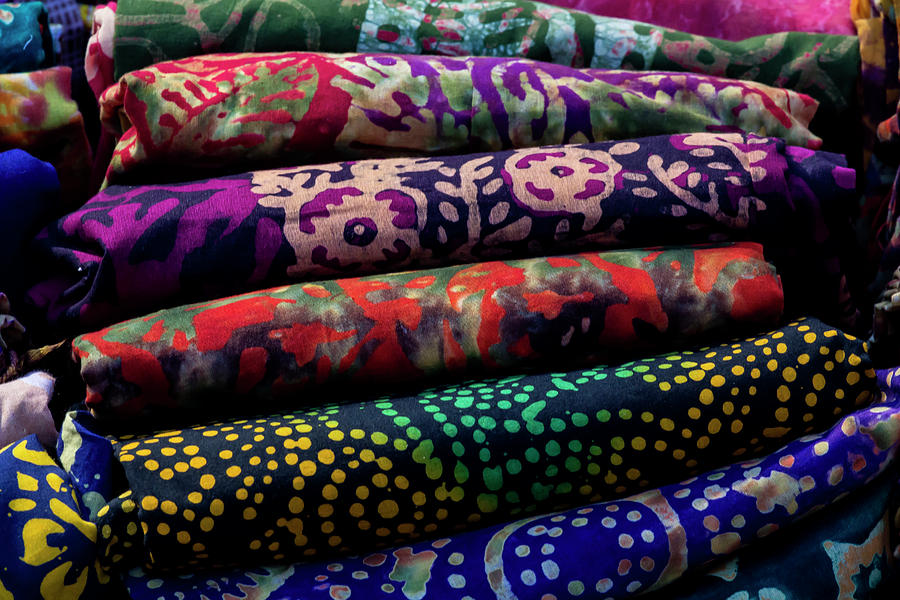 Diwali Festival NYC 2017 Fabric #1 Photograph by Robert Ullmann