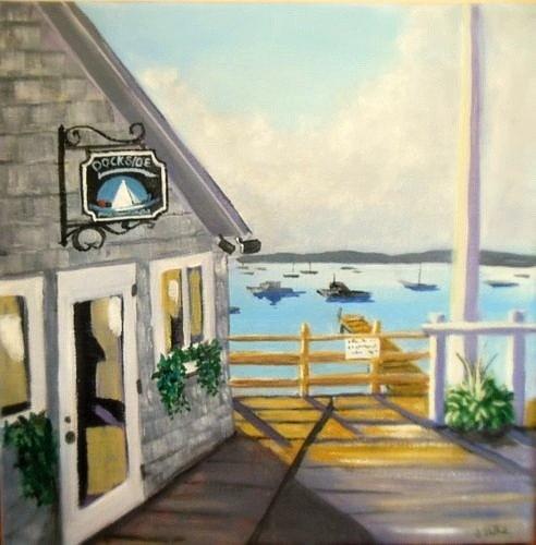 Dockside #1 Painting by Janet Glatz