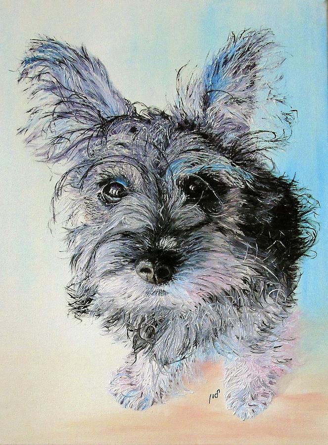 Doggie #2 Painting by Maria Woithofer